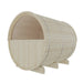 Finnish Sauna Builders Helsinki Finnish Barrel Sauna with Terrace and WiFi Heater - Finnish Sauna Builders — rear panel