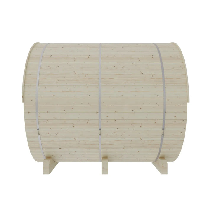 Finnish Sauna Builders Helsinki Finnish Barrel Sauna with Terrace and WiFi Heater - Finnish Sauna Buil... — additional view 10