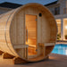 Finnish Sauna Builders Helsinki Barrel Sauna - Terrace Model with WiFi Heater