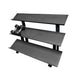 Muscle D Fitness 3-Tier Hex Dumbbell Rack - 15 Pair Storage — front view