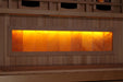 Golden Designs Reserve Edition 1-person full spectrum sauna Himalayan salt bar close-up