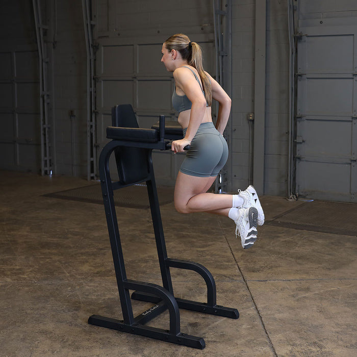 Body Solid Vertical Knee Raise & Dip - GVKR60B — adjustment mechanism