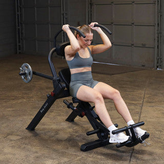Body Solid Semi-Recumbent Ab Bench - GAB300B — front view