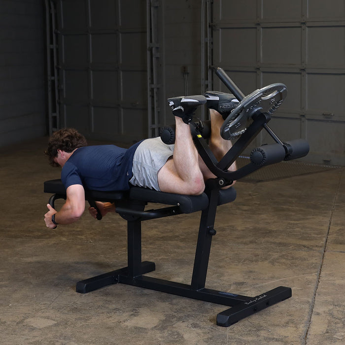 Body Solid Leg Curl/Leg Extension Machine - GLCE365B — side profile