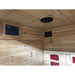 SunRay Grandby 3-Person Outdoor Far Infrared Sauna HL300D3 Grandby — glass door detail