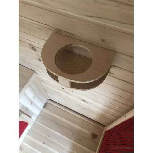 SunRay Burlington 2-Person Infrared Outdoor Sauna HL200D3 — glass door detail