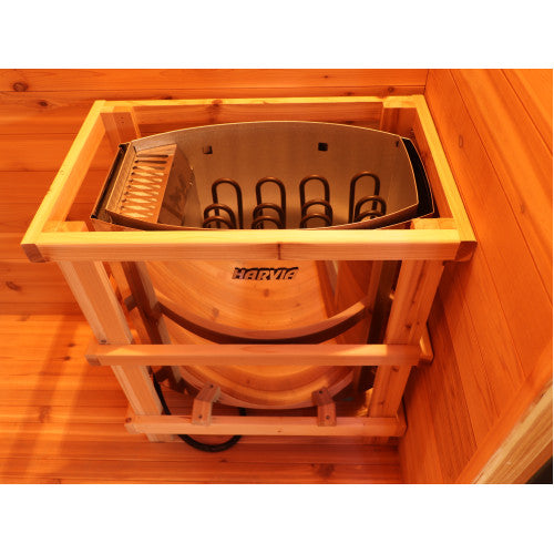 SunRay 4 Person Contemporary Outdoor Sauna with Harvia 6kW Heater and Metal Roof | Denali 400D5 — additional view 10