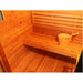 SunRay3 Person Contemporary Outdoor Sauna with Harvia 6kW Heater and Metal Roof | Seneca 300D5 — heater and controls