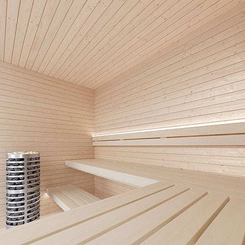 SaunaLife HST58 Luxury 5’ x 8’ Indoor Finnish Sauna Kit Precision - image 2