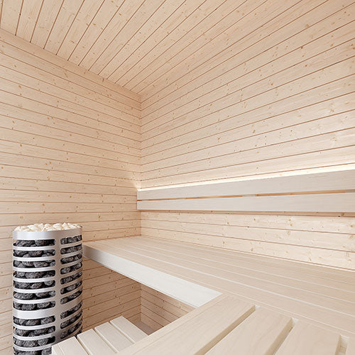 SaunaLife HST46 Luxury 4’ x 6’ Indoor Finnish Sauna Kit Precision - image 2