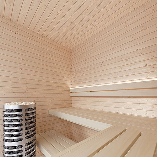 SaunaLife HST56 Luxury 5’ x 6’ Indoor Finnish Sauna Kit Precision - image 2
