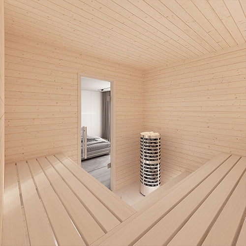 SaunaLife HST78 Luxury 7’ x 8’ Indoor Finnish Sauna Kit Precision - image 5
