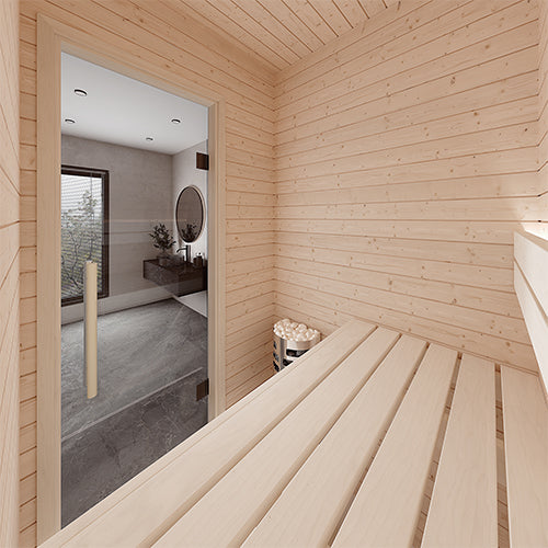 SaunaLife HST44 Luxury 4’ x 4’ Indoor Traditional Sauna Kit Precision - image 6