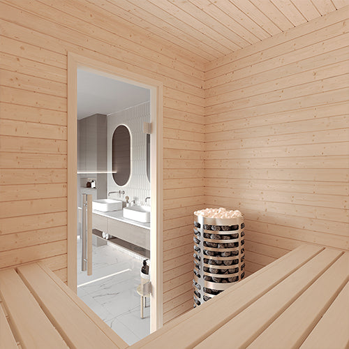 SaunaLife HST56 Luxury 5’ x 6’ Indoor Finnish Sauna Kit Precision - image 6