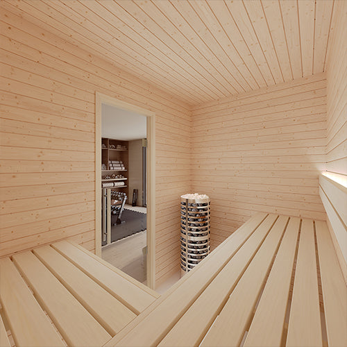 SaunaLife HST58 Luxury 5’ x 8’ Indoor Finnish Sauna Kit Precision - image 6