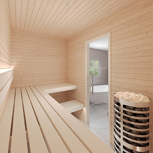 SaunaLife HST59 Luxury 5’ x 9’ Indoor Finnish Sauna Kit Precision - image 7