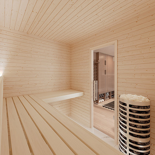 SaunaLife HST68 Luxury 6’ x 8’ Indoor Finnish Sauna Kit Precision - image 7