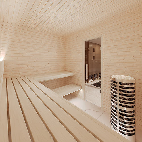 SaunaLife HST79 Luxury 7’ x 9’ Indoor Finnish Sauna Kit Precision - image 7
