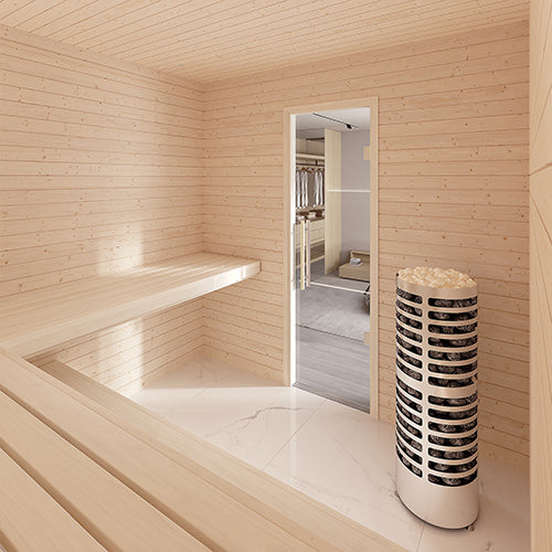 SaunaLife HST88 Luxury 8’ x 8’ Indoor Finnish Sauna Kit Precision - image 7