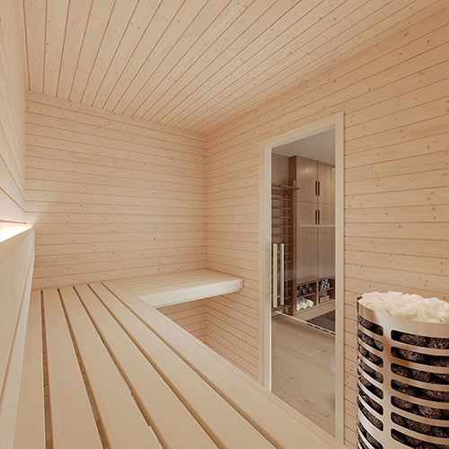 SaunaLife HST58 Luxury 5’ x 8’ Indoor Finnish Sauna Kit Precision - image 7