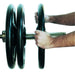 York Barbell 2″ Iso-Grip Steel Olympic Plate Sets — grip and contact surface