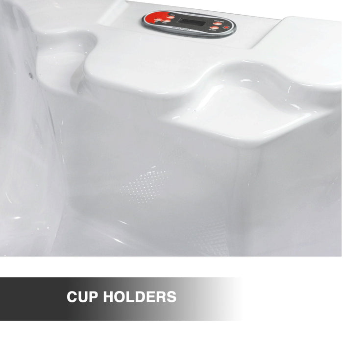 Liberty Spas LYS4500 5-person plug and play hot tub cup holders detail