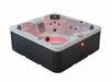 Liberty Spas LYS4500 5-person plug and play hot tub with LED lighting on