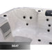 Liberty Spas LYS4000 4-person plug and play hot tub seat and footwell detail