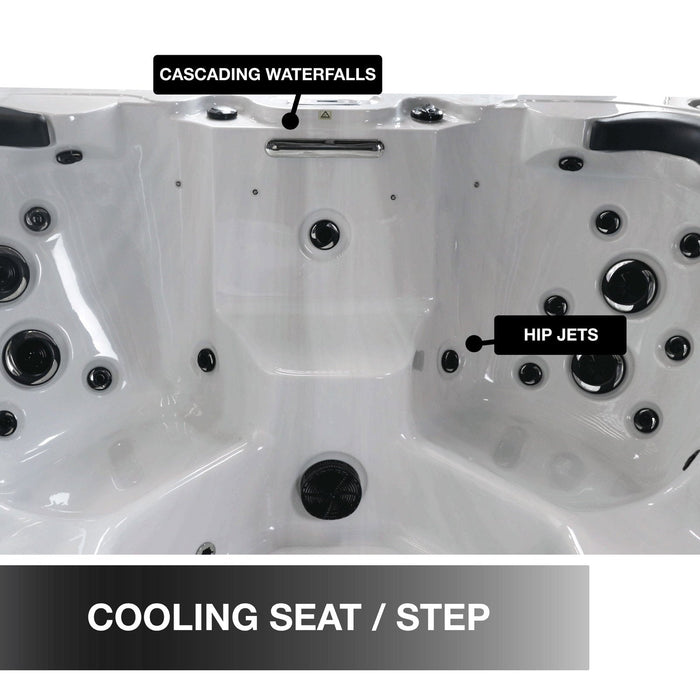 Liberty Spas LYS6000 6-person 240V hot tub cooling seat and step
