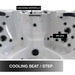Liberty Spas LYS6000 6-person 240V hot tub cooling seat and step