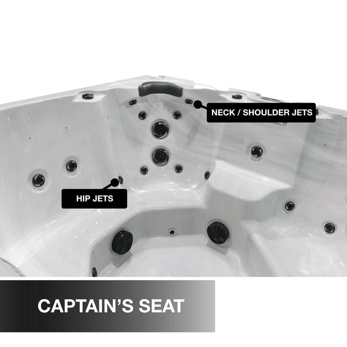 Liberty Spas LYS7000 7-person 240V hot tub captain's seat
