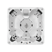 Liberty Spas LYS7000 7-person 240V hot tub top view of 7-seat layout
