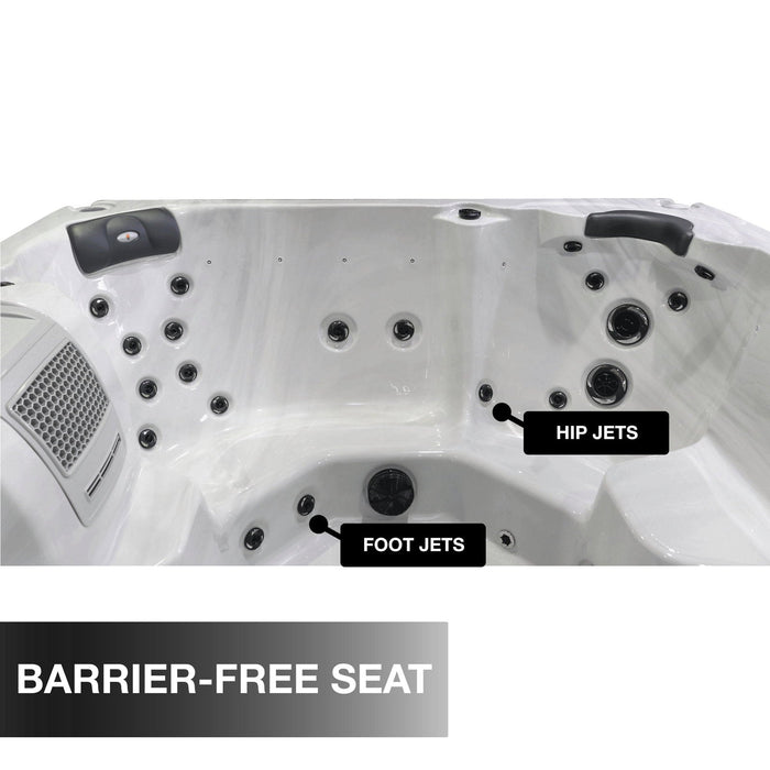 Liberty Spas LYS7000 7-person 240V hot tub barrier-free seat