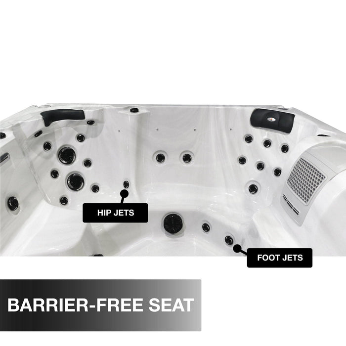 Liberty Spas LYS7000 7-person 240V hot tub bench seat jets