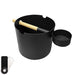 KOLO Bucket and Ladle Sauna Bucket and Ladle Set, Bamboo/Aluminum