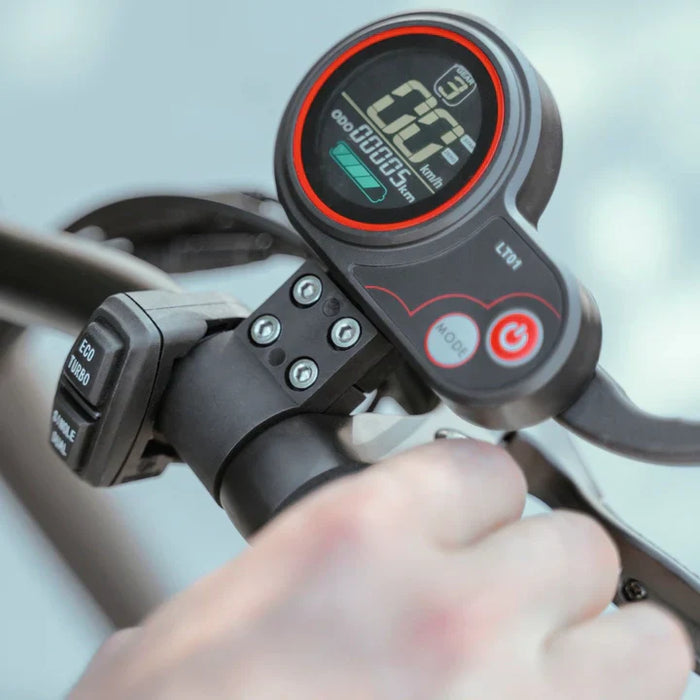 Kaabo USA Electric Scooter LT01 LCD Display for Mantis 8 Kaabo Warrior X — front with headlight