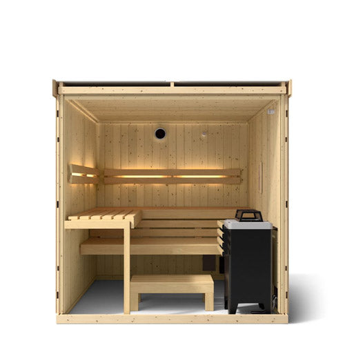 Kohler C1 Indoor Sauna Kit, Scandinavian Spruce, Up to 5 Persons - image 17