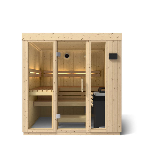 Kohler C1 Indoor Sauna Kit, Scandinavian Spruce, Up to 5 Persons - image 16