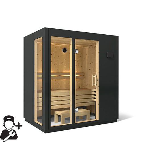 Kohler C1 Indoor Sauna Kit, Graphite Grey, Up to 5 Persons - image 20