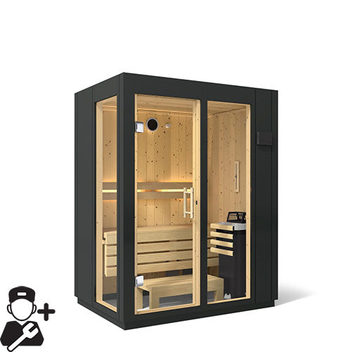Kohler C1 Indoor Sauna Kit, Graphite Grey, Up to 5 Persons - image 12