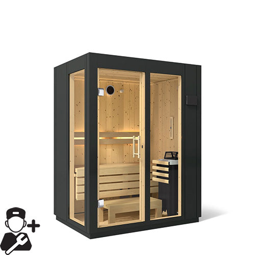 Kohler C1 Indoor Sauna Kit, Graphite Grey, Up to 5 Persons - image 13