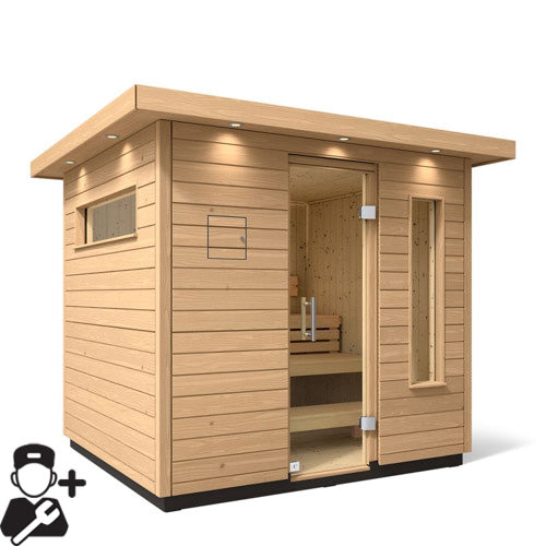Kohler C2 Outdoor Sauna Kit, Douglas Fir, Up to 6 Persons - image 17