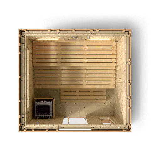 Kohler C2 Outdoor Sauna Kit, Douglas Fir, Up to 6 Persons - image 11