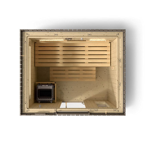 Kohler C2 Outdoor Sauna Kit, Weathered Grey Spruce, Up to 6 Persons - image 7