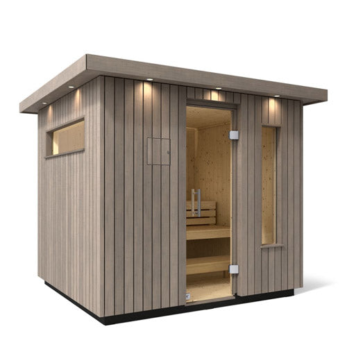 Kohler C2 Outdoor Sauna Kit, Weathered Grey Spruce, Up to 6 Persons - image 8