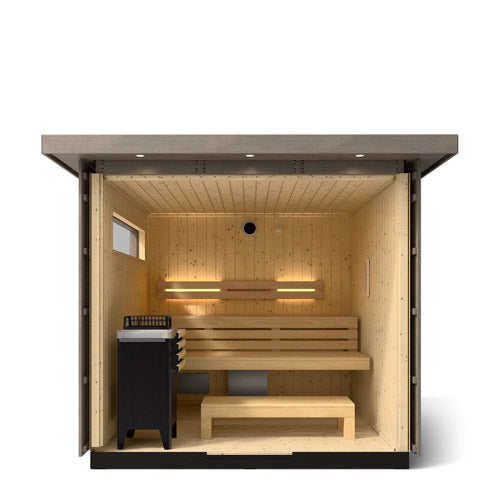 Kohler C2 Outdoor Sauna Kit, Weathered Grey Spruce, Up to 6 Persons - image 11