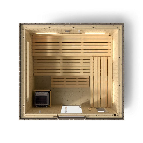 Kohler C2 Outdoor Sauna Kit, Weathered Grey Spruce, Up to 6 Persons - image 17