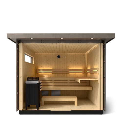 Kohler C2 Outdoor Sauna Kit, Weathered Grey Spruce, Up to 6 Persons - image 16