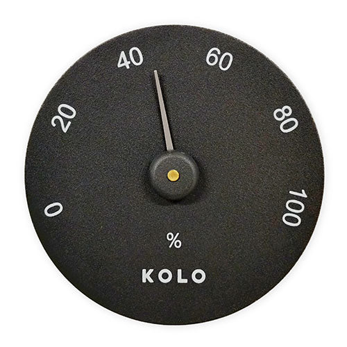KOLO Hygrometer Sauna Hygrometer, Round, Black