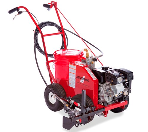 Trigon Sports 4600 Walk Behind Airless Striping Machine — angle view